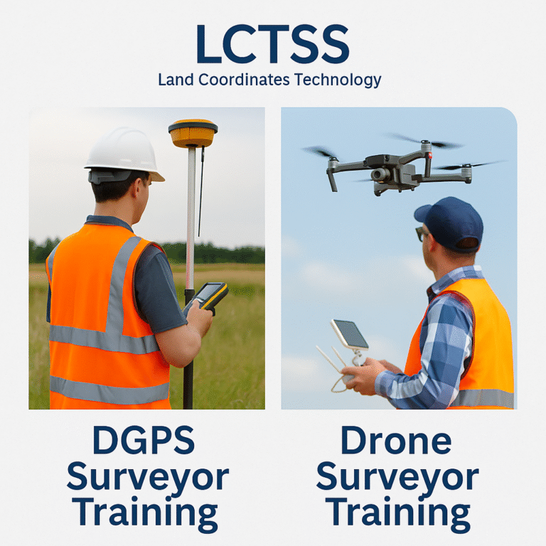 DGPS Surveyor Training and Drone Surveyor Training at Land Coordinates Technology (Lctss)